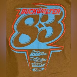 Bruce Buckwalter 83 Dirt Track Racing Super Sportsman Race Car Tshirt